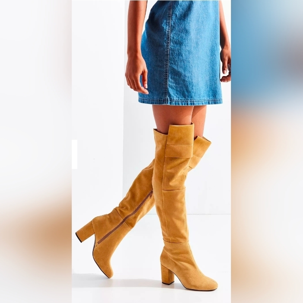 SOLD! Urban Outfitters Kylie Knee High Suede Slouchy Boots